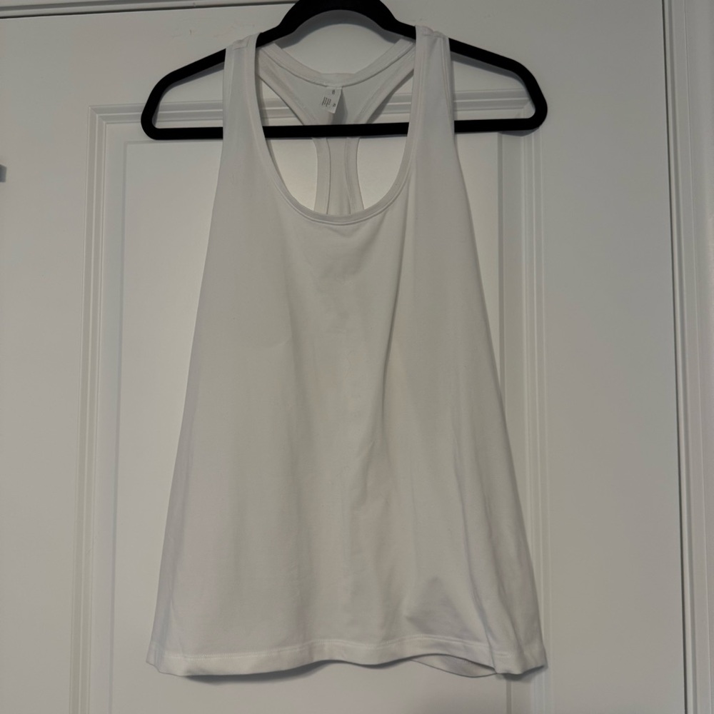 All in Motion White Tank Top